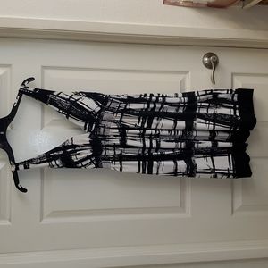 Black and white dress with padded bra